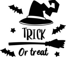 trick-or-treat-schriftzugillustration vektor