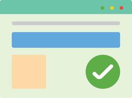 webbläsare platt ikon vektor