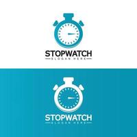 Stoppuhr-Timer-Logo-Design-Vektorsymbol-Symbol-Illustrationsvorlage vektor