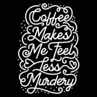Grafik-Typografieillustration des Kaffeevektor-T-Shirt-Designs vektor