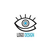 Logo-Vektoren für die Gesundheit der Augenpflege vektor