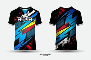 Reiter-T-Shirt Sport-Design-Vektor. abstrakter Designvektor für Fußballtrikots. vektor