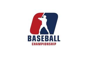 bokstaven q med baseball-logotypdesign. vektor designmallelement för sportlag eller företagsidentitet.