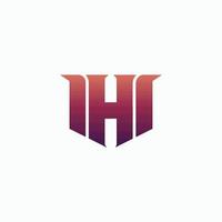 h gaming esport logo design template inspiration auf weißem hintergrund. E-Sport-Brief-Logo-Design-Konzept-Vorlage vektor