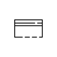 kreditera kort, betalning prickad linje ikon vektor illustration logotyp mall. lämplig för många syften.