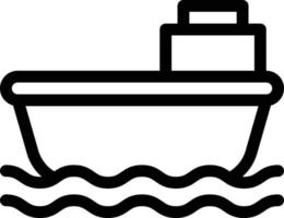 Boot-Vektor-Illustration auf einem Hintergrund. hochwertige Symbole. Vektor-Icons für Konzept und Grafikdesign. vektor