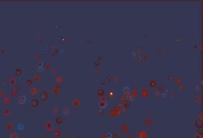 hellblaue, rote Vektorabdeckung mit Flecken. vektor