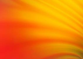hellgelber, orangefarbener Vektor verschwommener Glanz abstrakter Hintergrund.