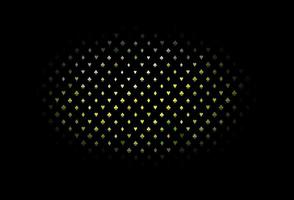 dunkelblaue, gelbe Vektorvorlage mit Pokersymbolen. vektor