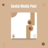 Social-Media-Karussell-Post-Vorlage vektor