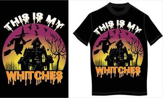 Halloween-T-Shirt-Design vektor