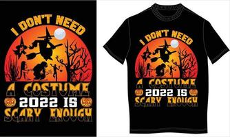 Halloween-T-Shirt-Design vektor