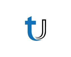 kreative anfängliche tu-Monogramm-Logo-Design-Konzept-Vektorsymbol-Vorlage. vektor