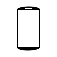 Smartphone-Symbol auf weißem Hintergrund. Vektor-Illustration vektor