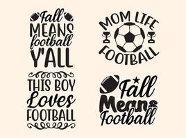 Fußball-Typografie-T-Shirt-Design vektor