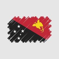 Papua Nya Guinea flaggvektor. National flagga vektor