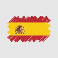 Spanien flagga vektor. National flagga vektor