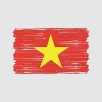 Vietnam-Flagge-Pinsel. Nationalflagge vektor