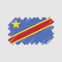 Republik Kongo flagga vektor. National flagga vektor