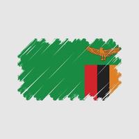 Vektor der Sambia-Flagge. Nationalflagge