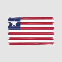 Liberia-Flaggenvektor. Vektor der Nationalflagge