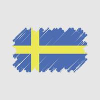 sverige flagga vektor. National flagga vektor