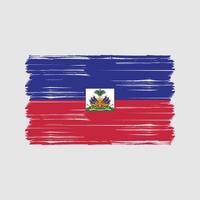 Haiti-Flagge-Pinsel. Nationalflagge vektor