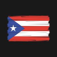 puerto rico flaggenvektor. Vektor der Nationalflagge