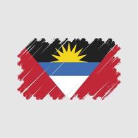 Flaggenvektor von Antigua und Barbuda. Nationalflagge vektor