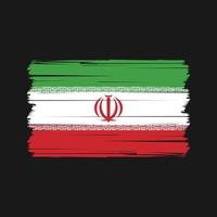 Vektor der iranischen Flagge. Vektor der Nationalflagge
