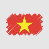 Vietnam-Flaggenvektor. Nationalflagge vektor