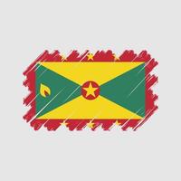 Grenada-Flaggenvektor. Nationalflagge vektor