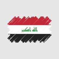 Irak-Flaggenvektor. Nationalflagge vektor