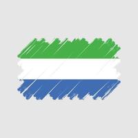 Sierra leone flagga vektor. National flagga vektor