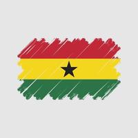 Ghana-Flaggenvektor. Nationalflagge vektor