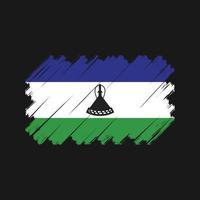 Lesotho-Flaggenvektor. Nationalflagge vektor