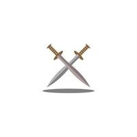 Schwert-Symbol-Vektor-Illustration vektor