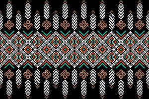 geometrisk etnisk sömlös mönster i stam. tyg etnisk mönster konst. vektor