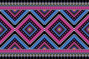 Teppich ethnische Blumenkunst. nahtloses Muster traditionell. geometrischer Stil. vektor