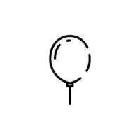 Ballon gepunktete Linie Symbol Vektor Illustration Logo Vorlage. für viele Zwecke geeignet.