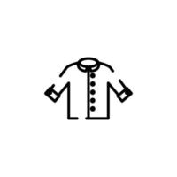 Hemd, Mode, Polo, Kleidung gepunktete Linie Symbol Vektor Illustration Logo Vorlage. für viele Zwecke geeignet.