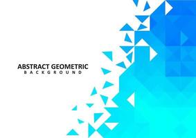 abstraktes blaues geometrisches Vektorhintergrunddesign vektor
