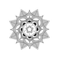 Blumen-Mandala. vintage dekorative elemente. orientalisches Muster, Vektorillustration. islamische, arabische, indische, marokkanische, spanische, türkische, pakistanische, chinesische, mystische, osmanische Motive. Malbuch Seite vektor