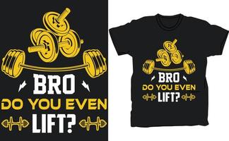 exklusiv Gym t-shirt vektor design mall.