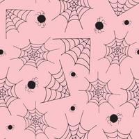 Spinnennetz Musterdesign Hintergrund. Spinnennetz Halloween schwarzes Vektorinsekt. design spinnennetz horror gefahr falle unheimlich silhouette arachnid. gruseliger angstfaden tierlinie gruseliges hängendes netz. vektor