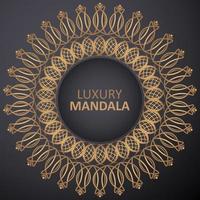 luxus gold hintergrund bunte mandala vektor