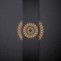 Luxus-Mandala-Hintergrund mit goldenem Arebesque-Muster Oststil-Ornament elegante Einladungs-Hochzeitskarte, Einladung, Hintergrund-Cover-Banner, Luxus-Stil-Vektor-Illustration-Design bunt vektor