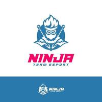 ninja logotyp vektor mall, kreativ ninja logotyp design begrepp