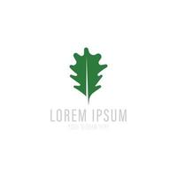 abstraktes grünes Blatt-Logo-Symbol-Vektor-Design. Landschaftsdesign, Garten, Pflanzen, Natur und Ökologie-Vektorlogo. vektor