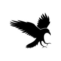 fliegendes Raben-Logo vektor